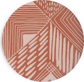 Salad Plates: Neutral Retreat - Terracotta Salad Plate, Pink