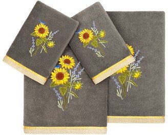 Turkish Cotton Girasol 4Pc Embellished Towel Set-AA