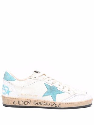 Logo-Patch Low-Top Leather Sneakers