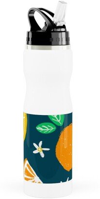 Photo Water Bottles: Citrus - Multi Color Stainless Steel Water Bottle With Straw, 25Oz, With Straw, Multicolor