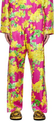 Pink Floral Pyjama Pants