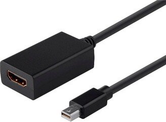 Monoprice Mini DisplayPort 1.1 to HDMI Adapter - Black With Audio Support, Compatible With Mini Displayport Equipped Macbook, Laptop, Or PC