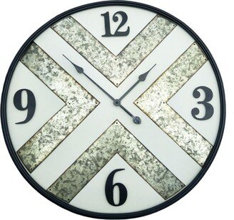 Iron Frame Wall Clock with Kirsite Background