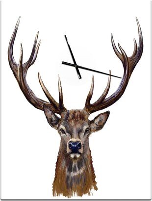 Designart Oversized Animal Metal Wall Clock