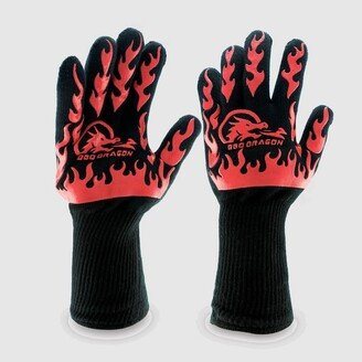 BBQ Extreme Heat Resistant Grill Gloves Black