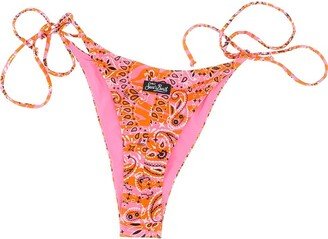 Norah Bandana Printed Tied Thongs