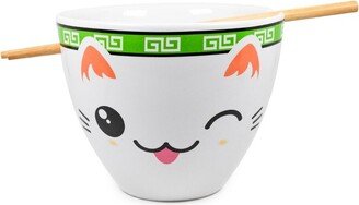 BOOM Bowl Bop Miso Happy Dinnerware Set | 16-Ounce Ramen Bowl, Chopsticks