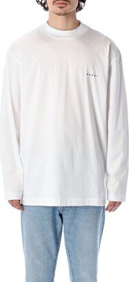 Logo Printed Long-Sleeved T-Shirt-AA