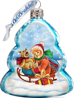 G.DeBrekht Sleigh Ride Glass Ornament