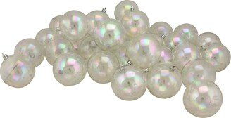 Northlight Clear Iridescent Shatterproof Shiny Christmas Ball Ornaments