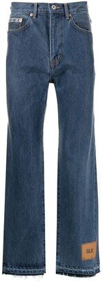 Bootcut Cropped Jeans-AA