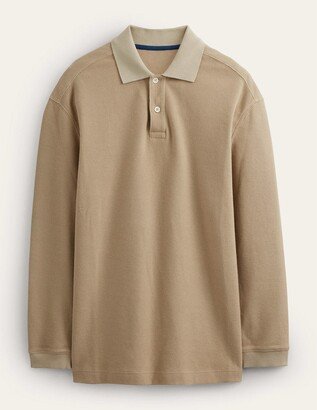 Relaxed Long Sleeve Polo