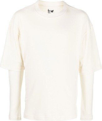 double-layer effect T-shirt