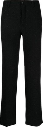 Straight-Leg Tailored Trousers-CM