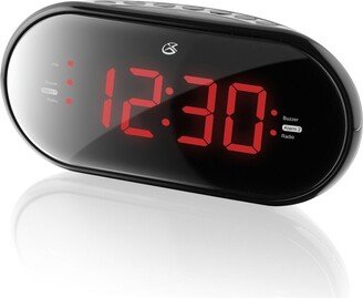 Dual Alarm Clock Radio (PLL) - Black (C253B)