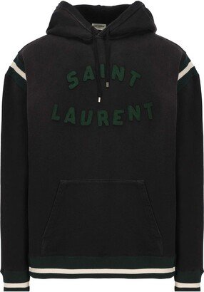 Logo Patch Drawstring Hoodie-AI