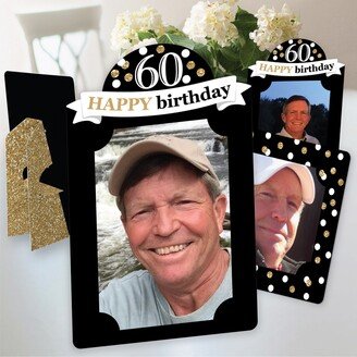 Big Dot Of Happiness Adult 60th Birthday Gold Birthday Party 4x6 Display Paper Photo Frames 12 Ct