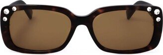 Rectangle Frame Sunglasses-BW