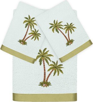 Palmera 3Pc Embellished Turkish Cotton Towel Set