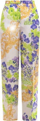 Baroque Pattern Straight Leg Pants