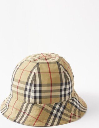 Check Canvas Bucket Hat