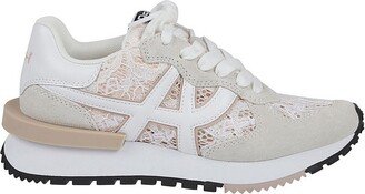 Almond Toe Lace-Up Sneakers