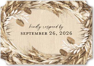 Rsvp Cards: Uniting Union Wedding Response Card, Beige, Signature Smooth Cardstock, Ticket