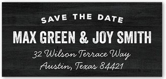 Address Labels: Getting Married Address Label, Black, Matte