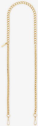 Gold Branded-plaque Metal Chain Strap