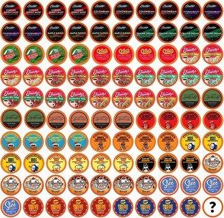 Two Rivers Coffee Mega Coffee Pods, Keurig compatible, Variety Sampler Pack, 100 Count