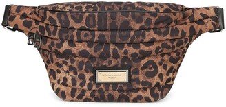 Leopard-Print Belt Bag-AB