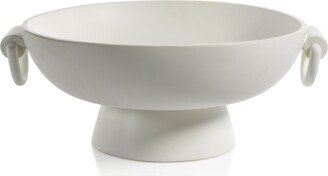 Vertou Matt White Ceramic Bowl - 17.5