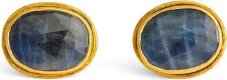 Brooski Gold And Blue Sapphire Cufflinks