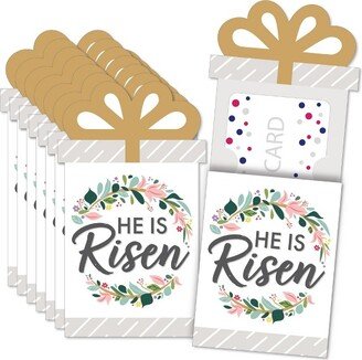 Big Dot of Happiness Religious Easter - Christian Holiday Party Money and Gift Card Sleeves - Nifty Gifty Card Holders - Set of 8