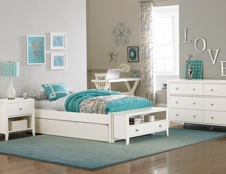 Hillsdale Kids and Teen Hillsdale Pulse Twin Platform Bed with Trundle, White
