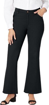 Jessica London Women's Plus Size Classic Denim Flare, 22 W - Black