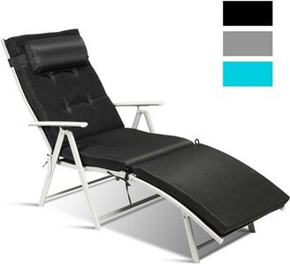 Outdoor Lightweight Folding Chaise Lounge Chair - 70