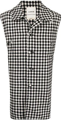 x ANOWHEREMAN geometric-print gilet