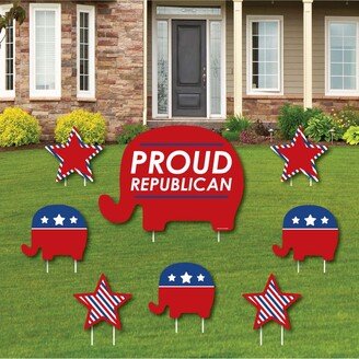 Big Dot Of Happiness Republican Election Outdoor Decorations Political Election Party Yard Signs 8 Ct