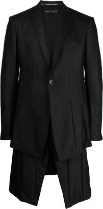 Long-Length Single-Breasted Blazer