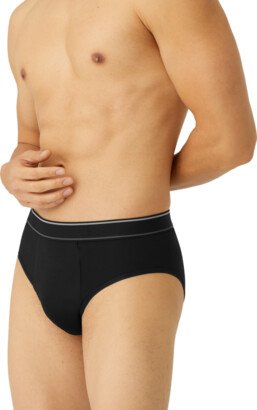 Men's Cotton Modal Blend Brief Underwear - Black - XL