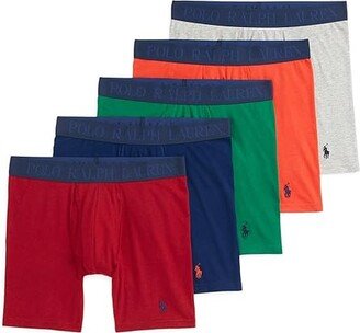 4-D Flex Cooling Cotton Modal 5-Pack (Holiday Red/Holiday Navy/Tennis Green/Orangey Red/Andover Heathe) Men's Underwear