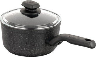 Korkmaz Ornella 2 Piece 2 Liter Quart Aluminum Nonstick Saucepan with Lid