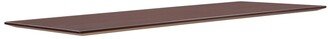 Electric Height-Adjustable Mahogany Knife Edge Tabletop