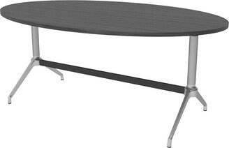Skutchi Designs, Inc. 6 Person Oval Conference Room Table With Trestle Base Power And Data