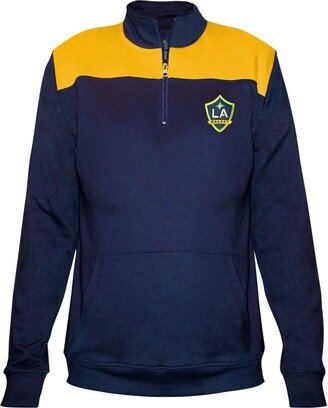 Women's Navy La Galaxy Plus Size 1/4-Zip Pullover Jacket