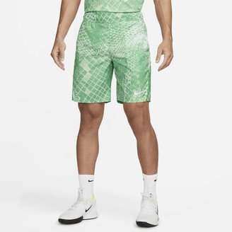 Men's Court Dri-FIT Victory 9 Printed Tennis Shorts in Green