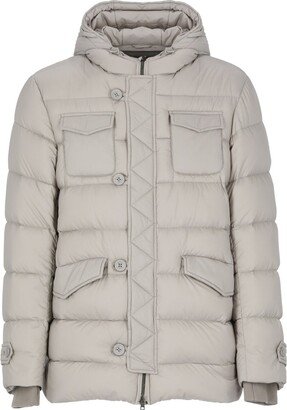 Button Detailed Puffer Jacket