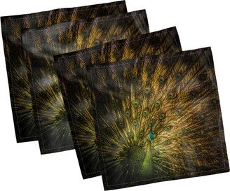 Peacock Set of 4 Napkins, 12