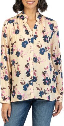 Amabella Floral Ruffle Blouse